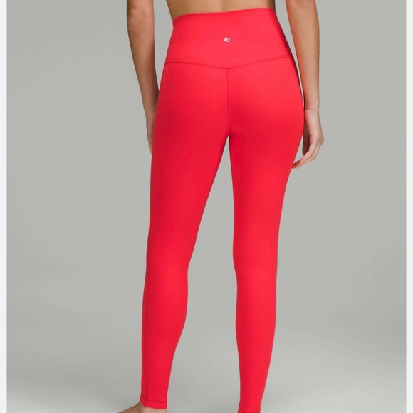 lululemon athletica Pants & Jumpsuits Red Lululemon Leggings Poshmark
